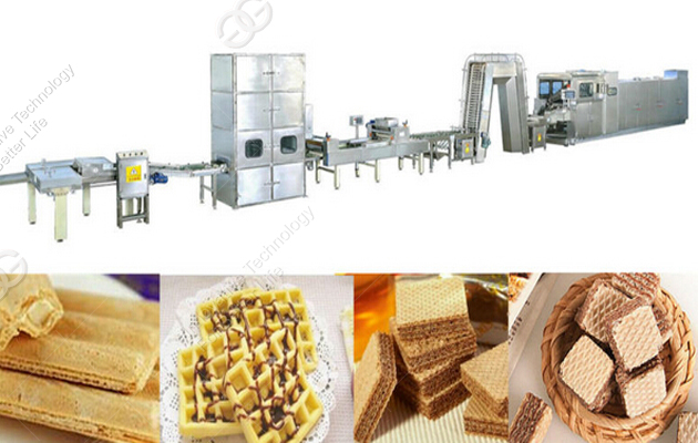 27 Moulds Automatic Wafer Biscuit Production Line for 200kg/h
