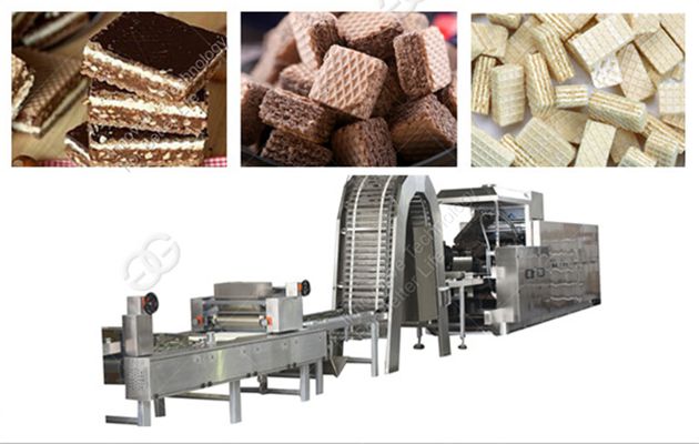 65 Moulds Wafer Biscuit Production Line for 250kg/h