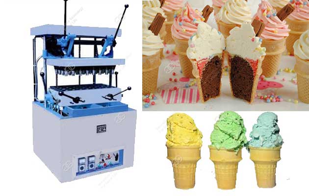 24 Mould Ice Cream Cone Maker Machine For Sale