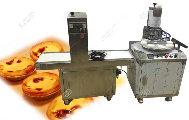 egg tart shell making machine test video